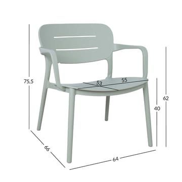 Chair HOME4YOU - Grønlig grå - Møbler - Stole & lænestole - Spisebordsstole & køkkenstole