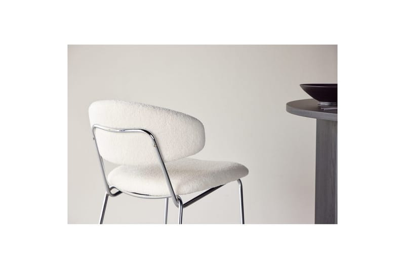 Chico Spisebordsstol i Bouclé - Offwhite - Møbler - Stole & lænestole - Spisebordsstole & køkkenstole