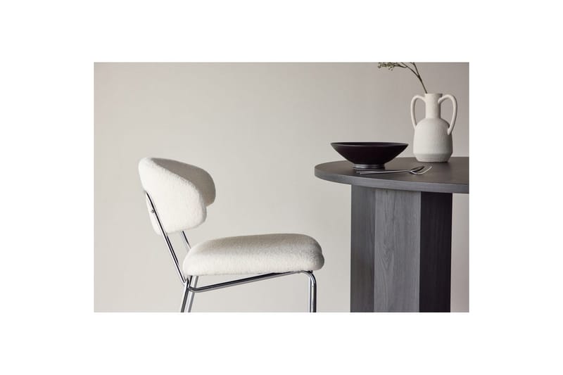 Chico Spisebordsstol i Bouclé - Offwhite - Møbler - Stole & lænestole - Spisebordsstole & køkkenstole