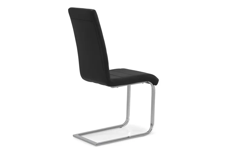 Cibus Spisebordsstol i Kunstlæder - Sort/Krom - Møbler - Stole & lænestole - Spisebordsstole & køkkenstole