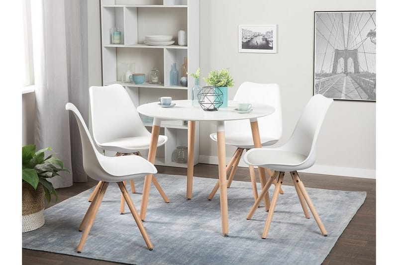 Dakota stolsæt til 2 stk - Hvid - Spisebordsstole & køkkenstole