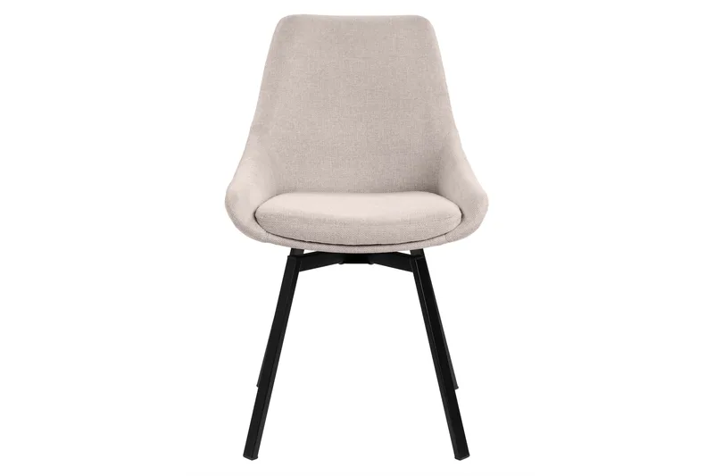 Delera Spisebordsstol i Stof - Beige - Møbler - Stole & lænestole - Spisebordsstole & køkkenstole