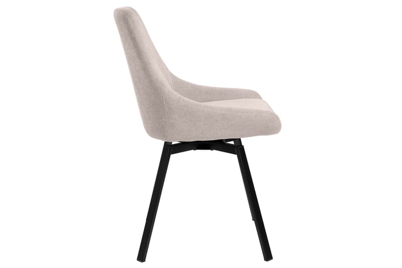 Delera Spisebordsstol i Stof - Beige - Møbler - Stole & lænestole - Spisebordsstole & køkkenstole