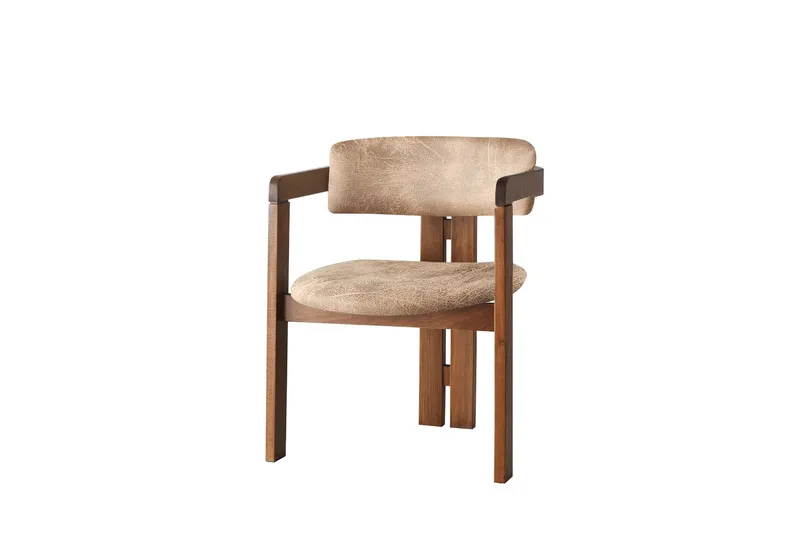 Dellon Armstol, Valnød/Beige