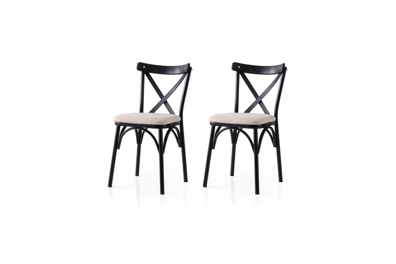 Devereaux Spisestol, Sort/Creme