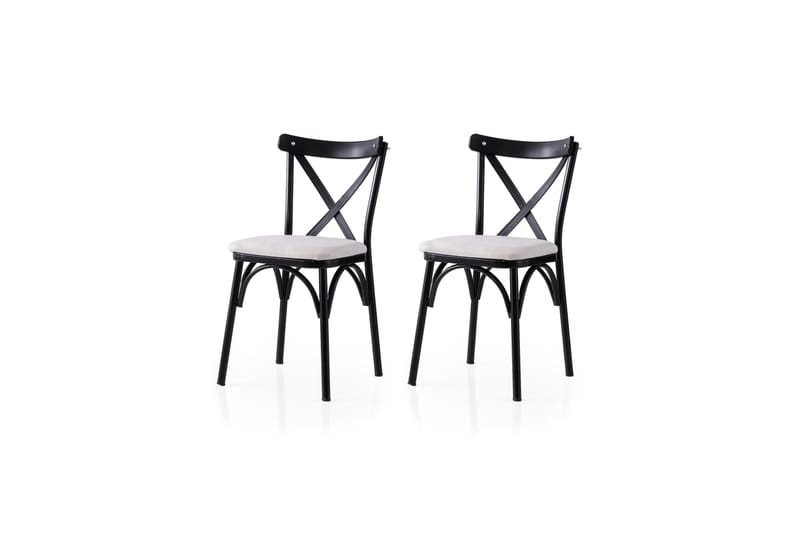 Devereaux Spisestol, Sort/Hvid