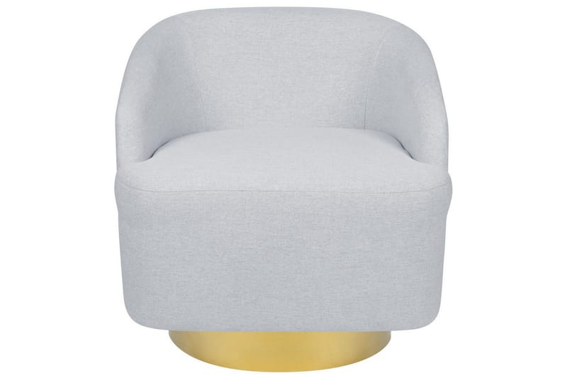 Drejelig lænestol Lavik - Grå, guld - Møbler - Stole & lænestole - Lænestole