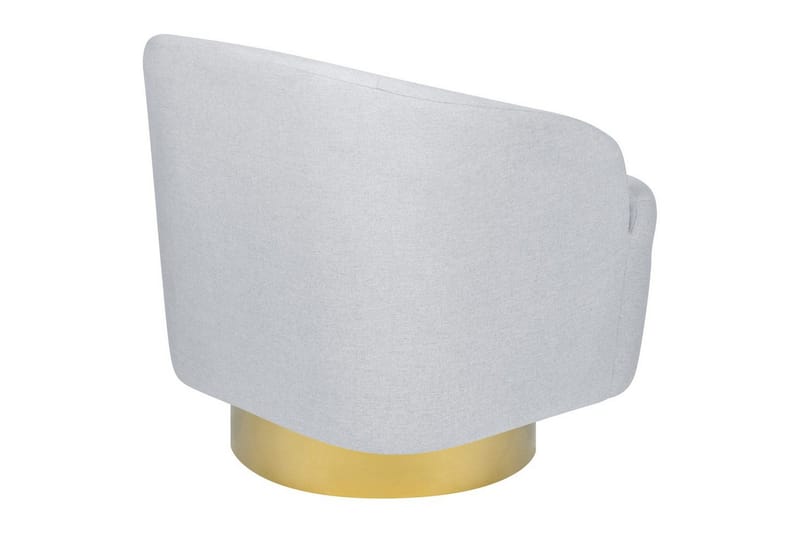 Drejelig lænestol Lavik - Grå, guld - Møbler - Stole & lænestole - Lænestole