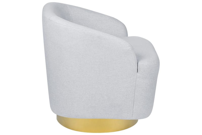 Drejelig lænestol Lavik - Grå, guld - Møbler - Stole & lænestole - Lænestole
