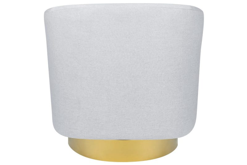 Drejelig lænestol Lavik - Grå, guld - Møbler - Stole & lænestole - Lænestole