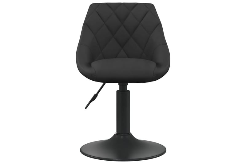 drejelige spisebordsstole 2 stk. fløjl sort - Sort - Spisebordsstole & køkkenstole - Armstole