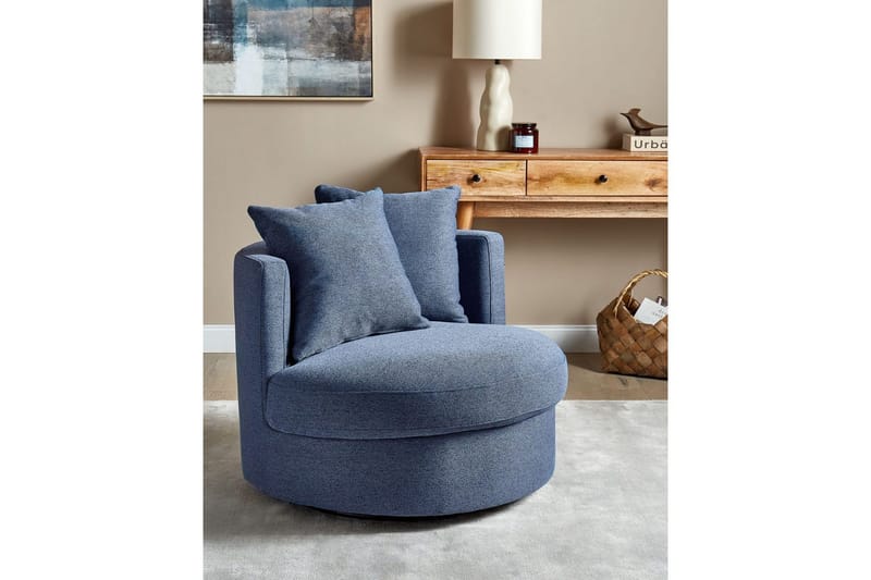 Drejestol Dalby - Blå - Møbler - Stole & lænestole - Lænestole