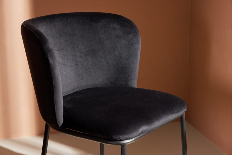 Edina Spisebordsstol - Sort - Møbler - Stole & lænestole - Spisebordsstole & køkkenstole