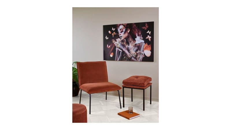 Eloy Skammel 43 cm - Rust - Møbler - Stole & lænestole - Taburet & skammel