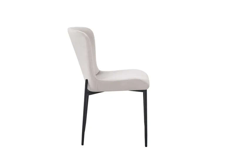 Elsie Spisestol Fløjl - Beige - Møbler - Stole & lænestole - Spisebordsstole & køkkenstole