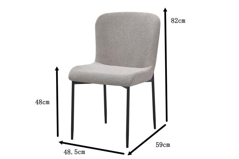 Elsie Spisestol - Lys grå - Møbler - Stole & lænestole - Spisebordsstole & køkkenstole