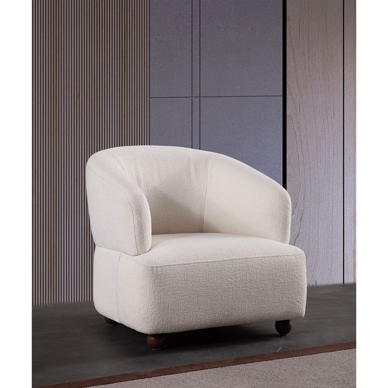 Elvaris Lænestol - Hvid - Møbler - Stole & lænestole - Lænestole