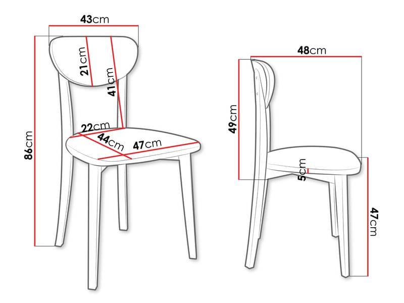 Esher spisestol - hvid, beige - Møbler - Stole & lænestole - Spisebordsstole & køkkenstole