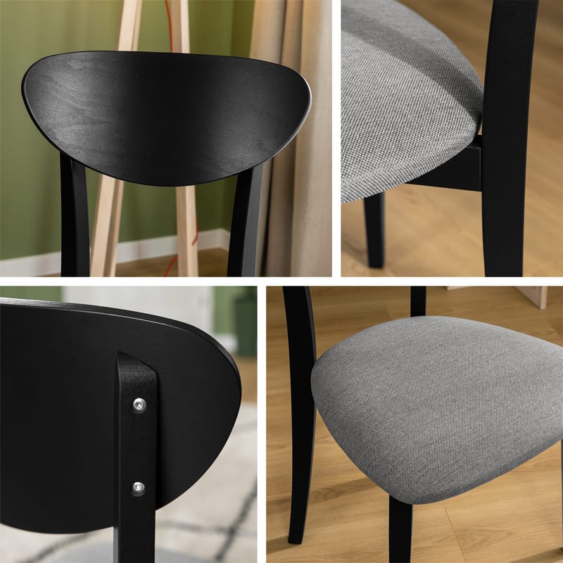 Esher spisestol - sort, grå - Møbler - Stole & lænestole - Spisebordsstole & køkkenstole