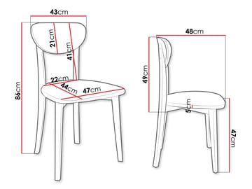 Esher spisestol - sort, grøn - Møbler - Stole & lænestole - Spisebordsstole & køkkenstole