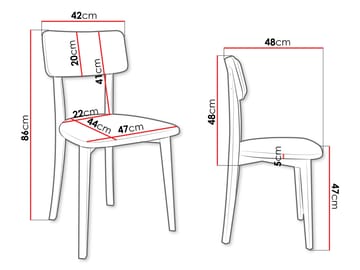 Esher spisestol - sort/grå - Møbler - Stole & lænestole - Spisebordsstole & køkkenstole