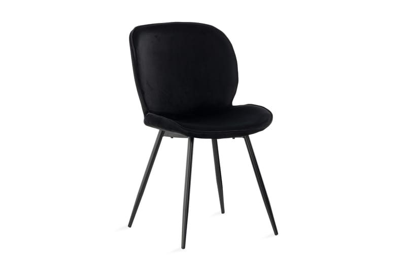 Esrin Spisebordsstol - Sort/Velour - Spisebordsstole & køkkenstole