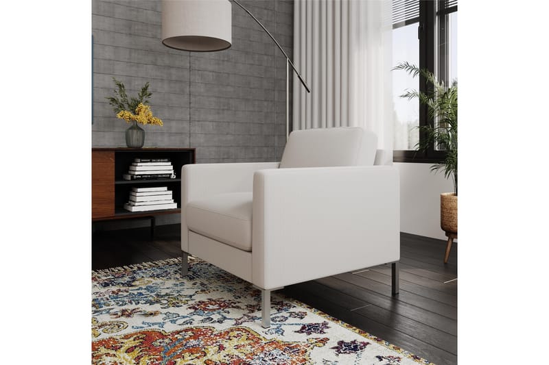 Fabry Fåtölj Vit Vit - Møbler - Stole & lænestole - Lænestole