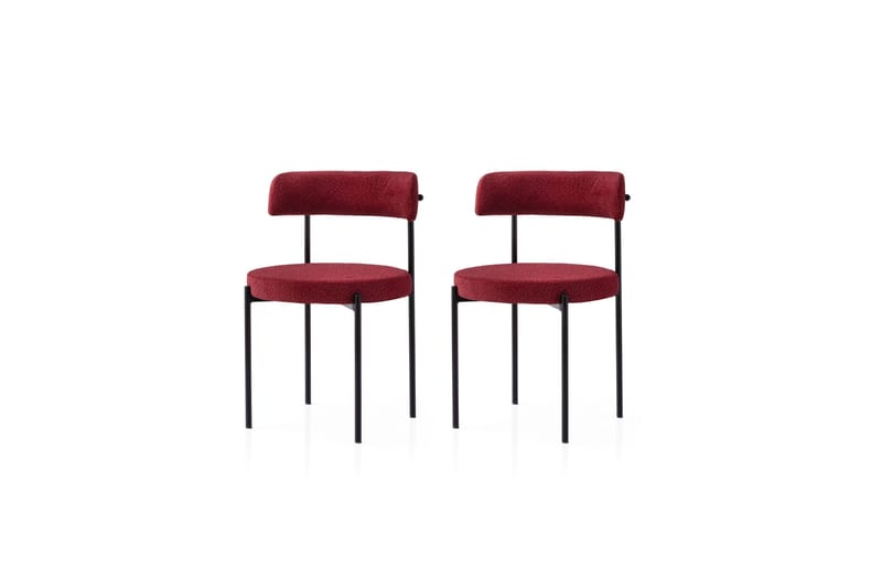 Faria Spisestol, Sort/Rød