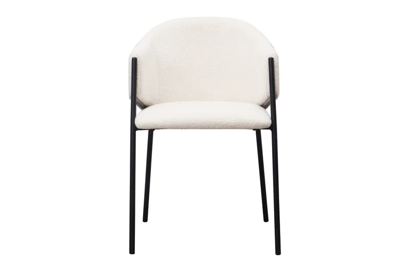Filip Spisestol - Hvid Bouclé - Møbler - Stole & lænestole - Spisebordsstole & køkkenstole