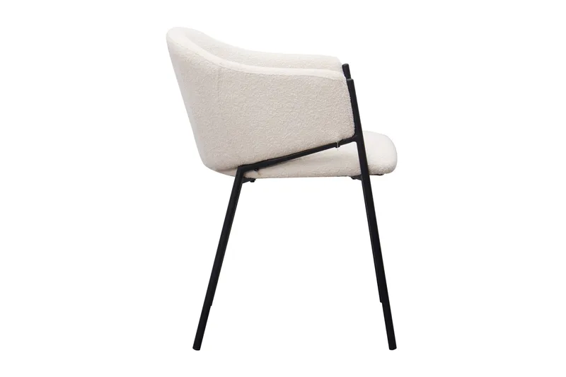 Filip Spisestol - Hvid Bouclé - Møbler - Stole & lænestole - Spisebordsstole & køkkenstole