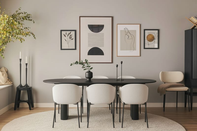 Filip Spisestol - Hvid Bouclé - Møbler - Stole & lænestole - Spisebordsstole & køkkenstole