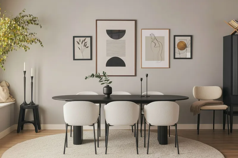 Filip Spisestol - Hvid Bouclé - Møbler - Stole & lænestole - Spisebordsstole & køkkenstole