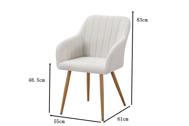 Filippa Spisestol - Hvid - Møbler - Stole & lænestole - Spisebordsstole & køkkenstole