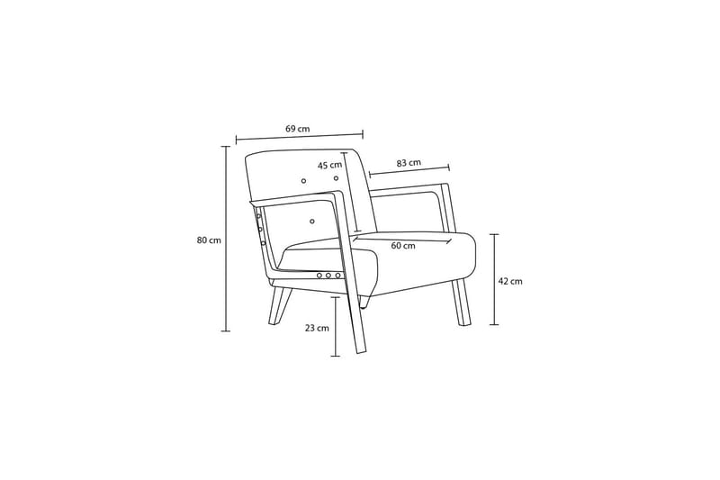 Finegard Lænestol - Creme - Møbler - Stole & lænestole - Lænestole