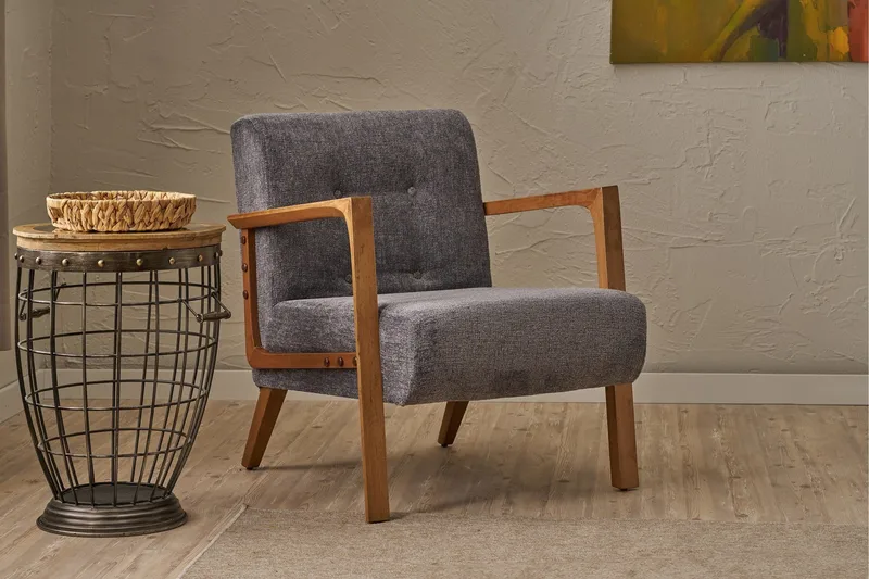 Finegard Lænestol - Grå - Møbler - Stole & lænestole - Lænestole