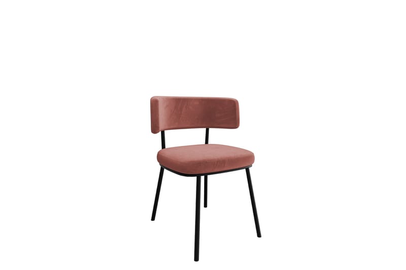 Flanagan Spisebordsstol, Rosa/Sort