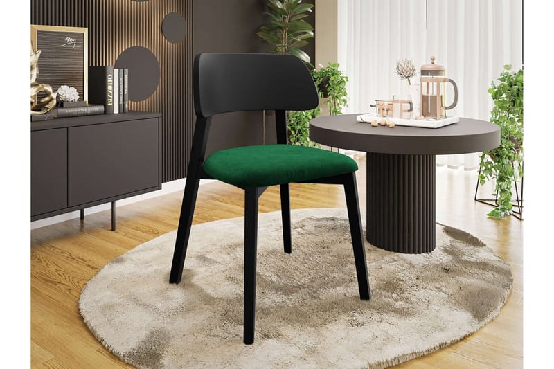 Flannery Spisebordsstol - Grøn/Sort - Møbler - Stole & lænestole - Spisebordsstole & køkkenstole