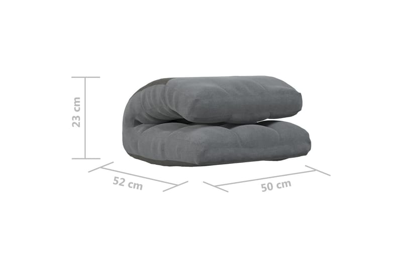 foldbar gulvstol stof lysegrå - Grå - Møbler - Stole & lænestole - Spisebordsstole & køkkenstole