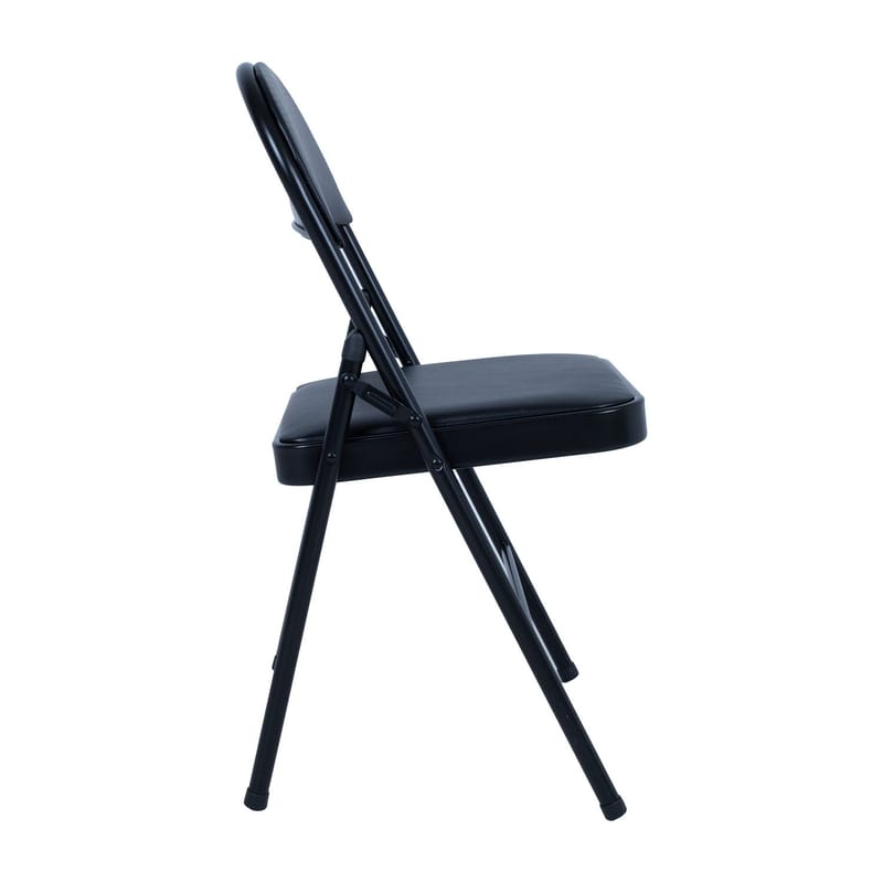 Foldestol HOME4YOU Piknik Sort/PU - sort - Møbler - Stole & lænestole - Klapstole & stabelstole