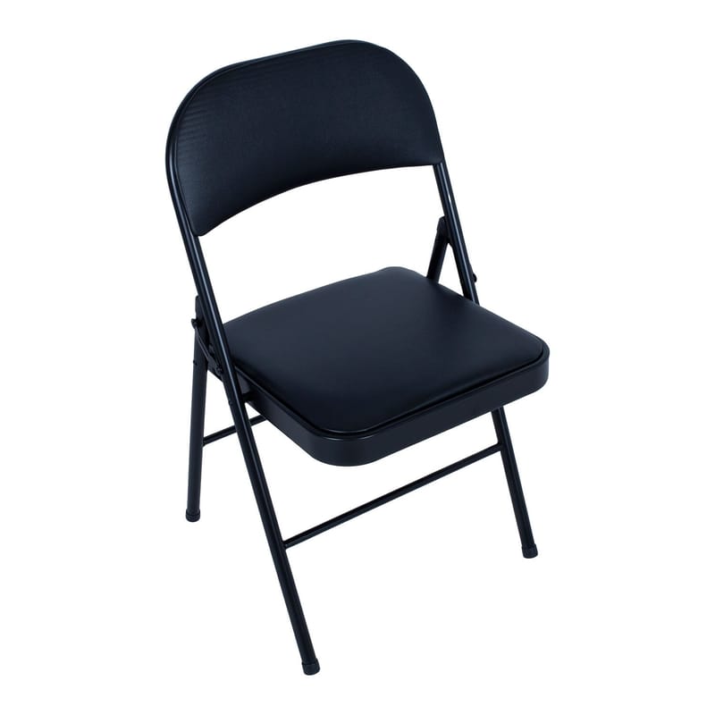 Foldestol HOME4YOU Piknik Sort/PU - sort - Møbler - Stole & lænestole - Klapstole & stabelstole