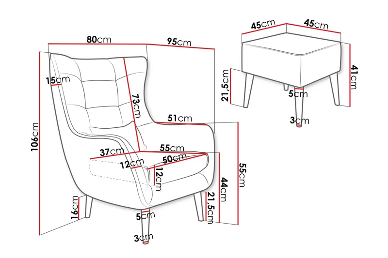Gabi Lænestol - Gul - Møbler - Stole & lænestole - Lænestole