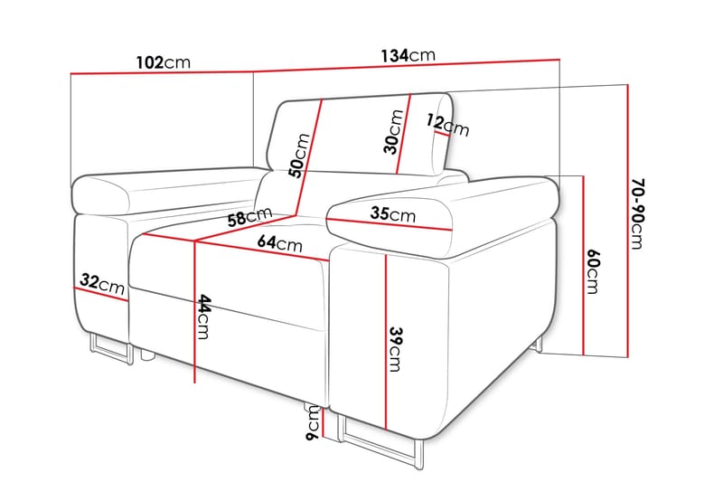 Gabina Lænestol - Hvid - Møbler - Stole & lænestole - Lænestole