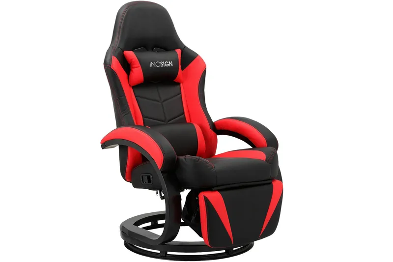 Manhel Gaminglænestol, Sort/Rød