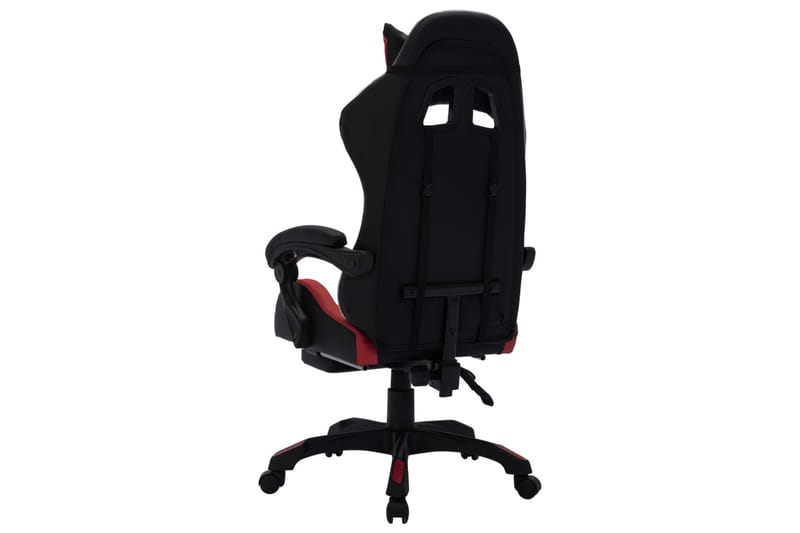 gamingstol m. LED-lys RGB-farver kunstlæder vinrød og sort - Flerfarvet - Møbler - Stole & lænestole - Kontorstole & skrivebordsstole