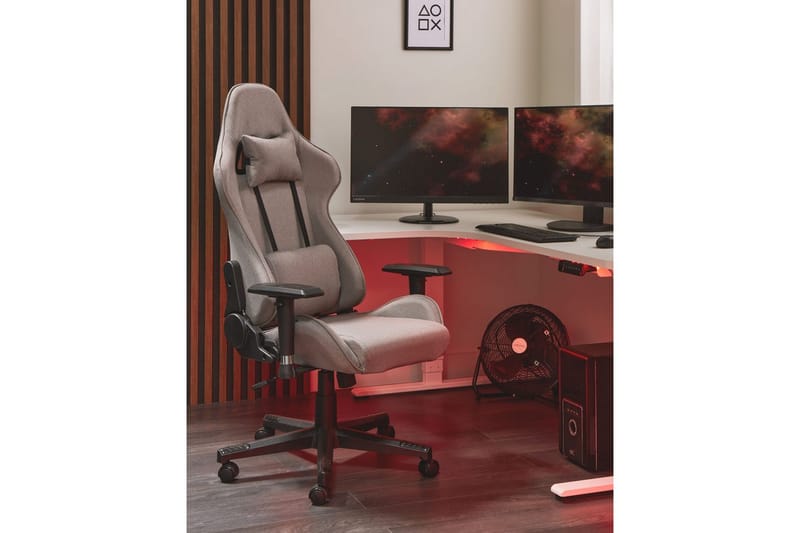 Gamingstol Warrior Beige/sort - Beige/sort - Møbler - Stole & lænestole - Kontorstole & skrivebordsstole