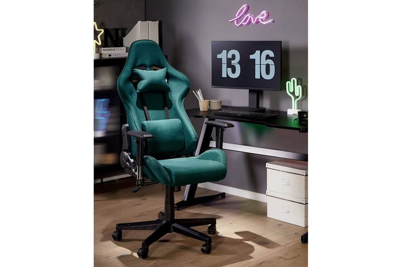 Gamingstol Warrior Grøn/sort - Grøn/sort - Møbler - Stole & lænestole - Kontorstole & skrivebordsstole