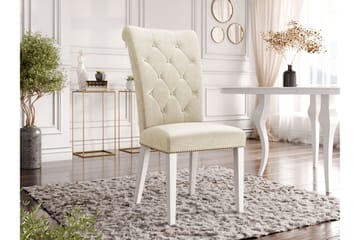 Garvin Spisebordsstol - Beige/Hvid - Møbler - Stole & lænestole - Spisebordsstole & køkkenstole