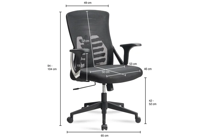 Gill Kontorstol - Antracit - Møbler - Stole & lænestole - Kontorstole & skrivebordsstole