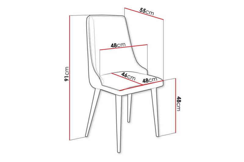 Glenarm Spisestol - Beige/Sort - Spisebordsstole & køkkenstole