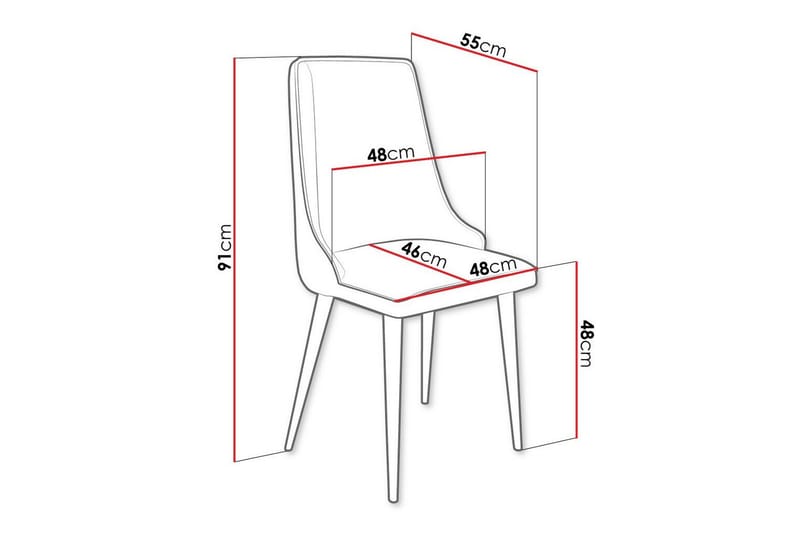 Glenarm Spisestol - Brun/Sort - Spisebordsstole & køkkenstole